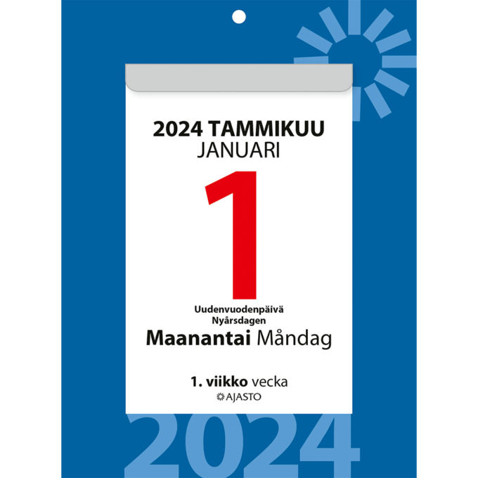 Päivälehtiö/Dagblock 2024 (seinäkalenteri) tuotekuva2
