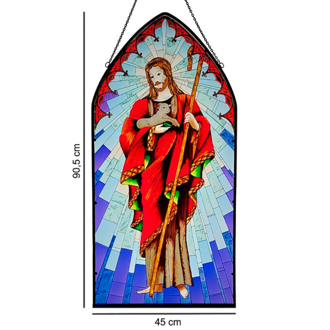 Jeesus-lasitaulu 91x45 cm tuotekuva2