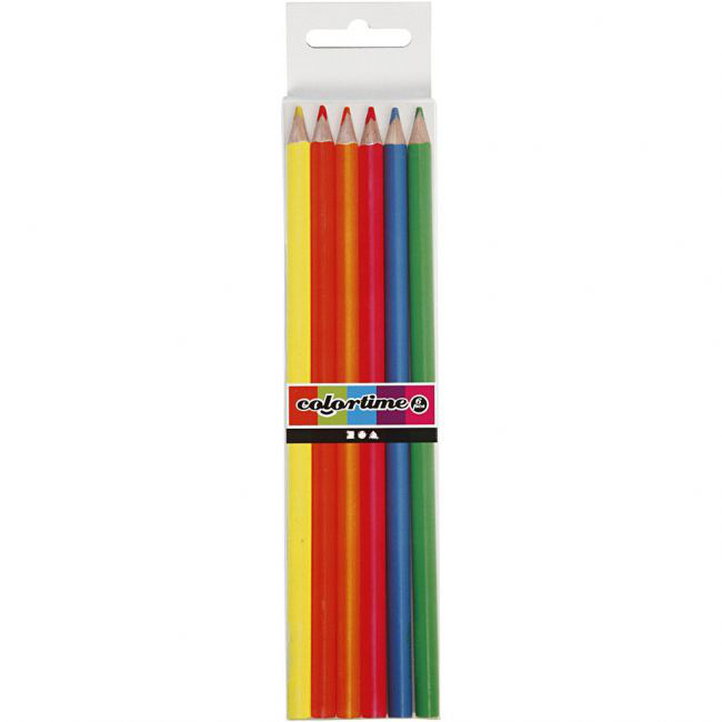 Colortime-värikynät, 3 mm, neonvärit, 6kpl tuotekuva1