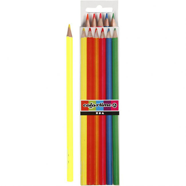 Colortime-värikynät, 3 mm, neonvärit, 6kpl tuotekuva2