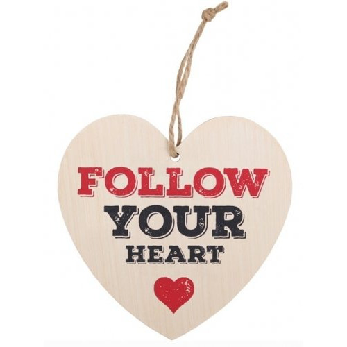 Follow Your Heart -seinäkyltti tuotekuva1