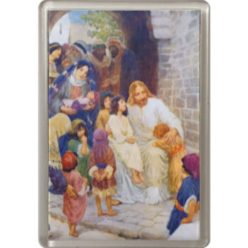 Jeesus siunaa lapsia - magneetti tuotekuva1