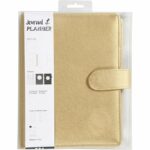 Journal planner, 19x23,5x4 cm, kulta, rengasmekanismi tuotekuva2