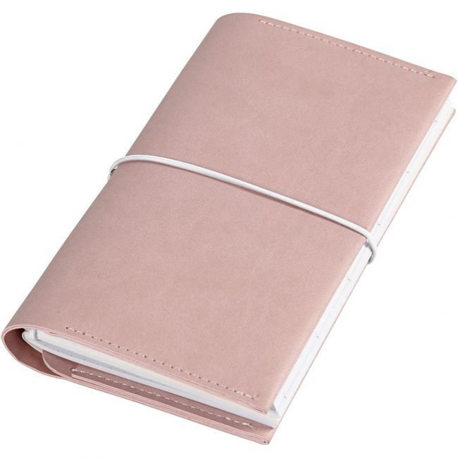 Journal planner & notebooks, rosa, kuminauhakiinnitys tuotekuva1