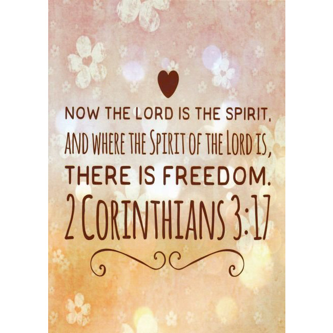 Juliste A4 - 2 Corinthians 3:17 tuotekuva1