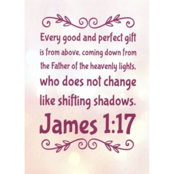 Juliste James 1:17 A4 tuotekuva1
