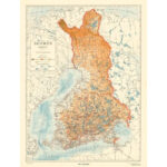 Kartta Suomi 1917 1:1 500 000 tuotekuva2