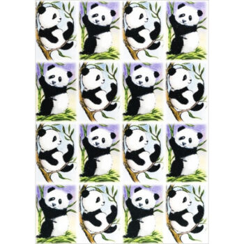 Kesäinen panda -tarra LOT53 tuotekuva1
