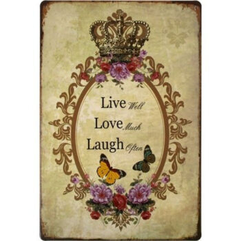 Live Love Laugh -seinäkyltti tuotekuva1