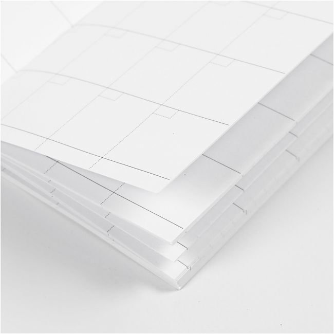 Muistikirja, valkoinen, ikikalenteri tuotekuva3