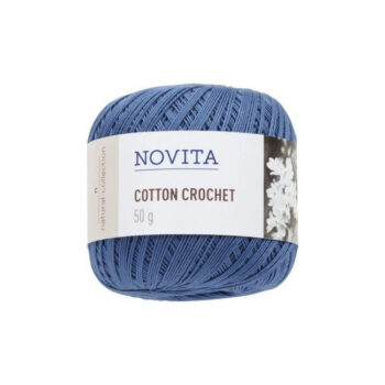 Novita Cotton Crochet sinivuokko 50g tuotekuva1