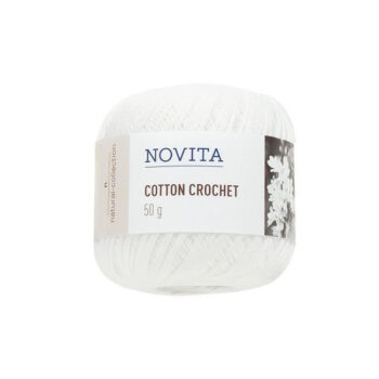 Novita Cotton Crochet valkoinen 50g tuotekuva1