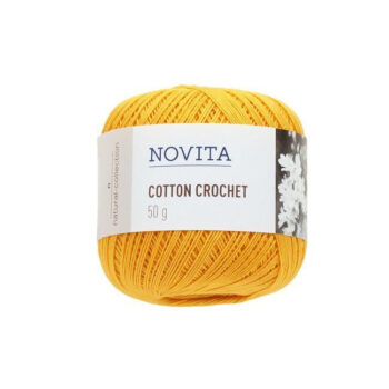 Novita Cotton Crochet voikukka 50g tuotekuva1