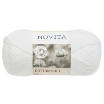 Novita Cotton Soft valkoinen 50g tuotekuva1