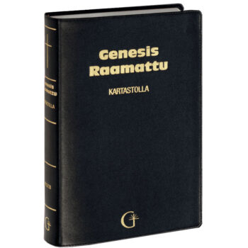 Genesis Raamattu kartastolla, musta nahkakantinen