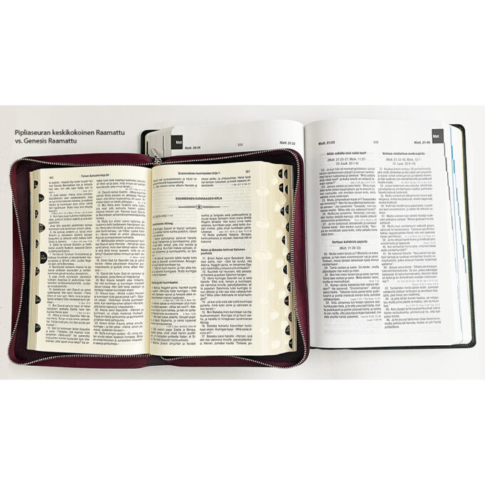 Genesis Raamattu kartastolla, punainen rouhenahkakantinen tuotekuva3