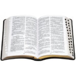 Raamattu, keskikoko, reunahakemisto, kultasyrjä, musta, RK, tuotekuva2