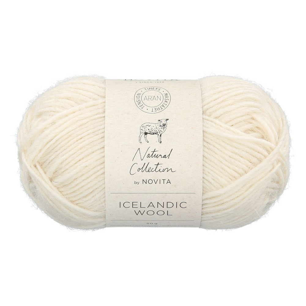 Novita Icelandic Wool luonnonvalkoinen 50g tuotekuva1