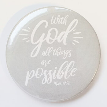 Rintamerkki - With God all things are possible HSRM010 tuotekuva1
