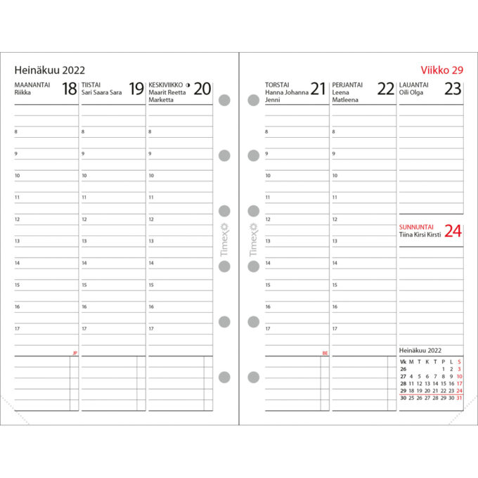 Timex Handy -lukuvuosipaketti 2022-2023 (lukuvuosikalenteri) tuotekuva2