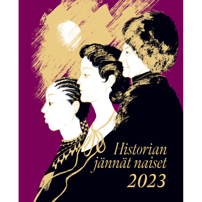 Historian jännät naiset 2023 seinäkalenteri tuotekuva1