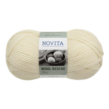 Novita Wool Rescue luonnonvalkoinen 100g tuotekuva1