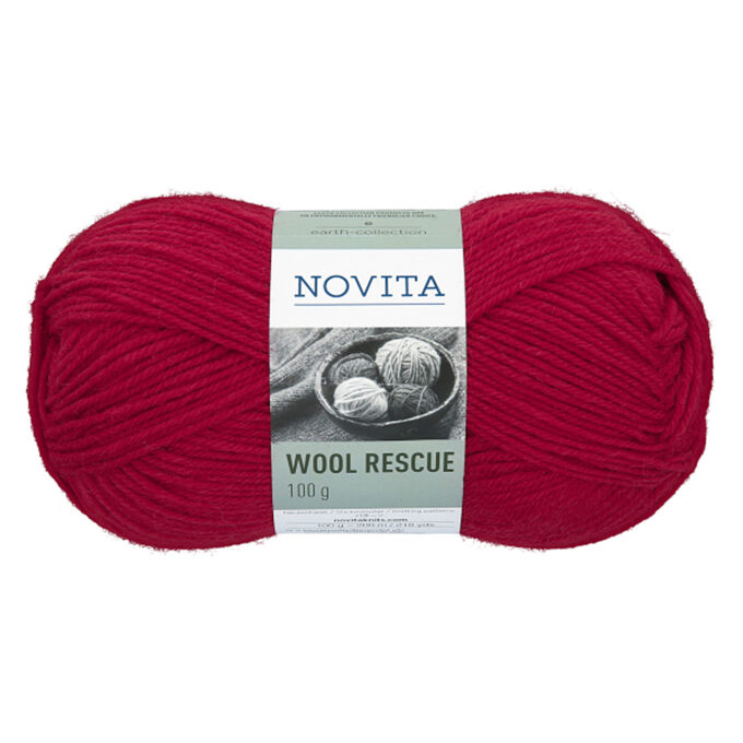 Novita Wool Rescue puolukka 100g tuotekuva1