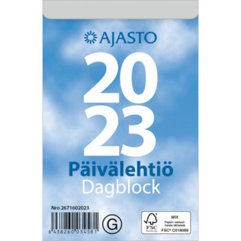Päivälehtiö/Dagblock 2023 seinäkalenteri tuotekuva1
