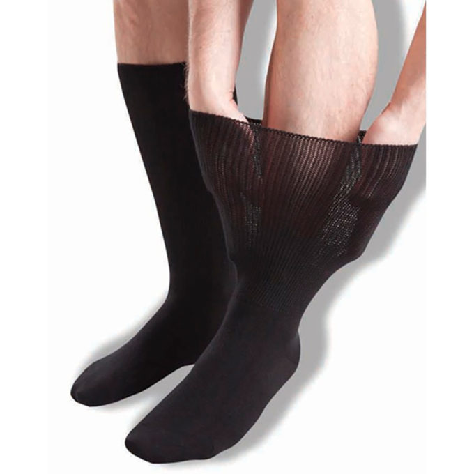 Extra leveävartiset sukat Musta 43-45 tuotekuva2