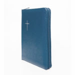 Raamattu, keskikoko, vetoketju, reunahakemisto, hopeasyrjä, sininen, RK tuotekuva2