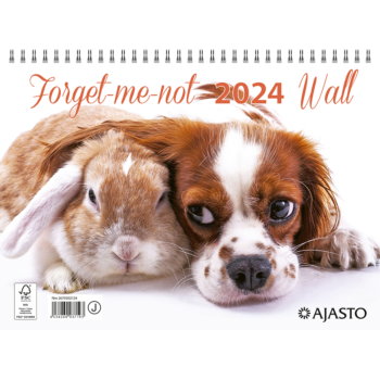Forget-me-not-wall 2024 (seinäkalenteri) tuotekuva1