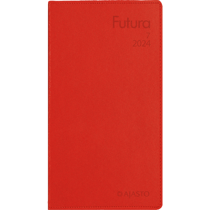 Futura 7 2024, punainen (taskukalenteri) tuotekuva1