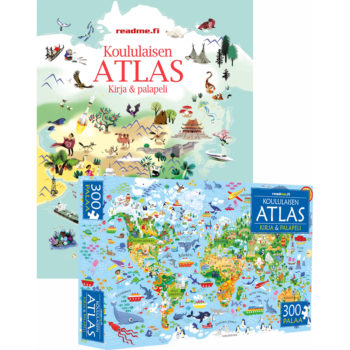 Koululaisen Atlas - Kirja & Palapeli tuotekuva1