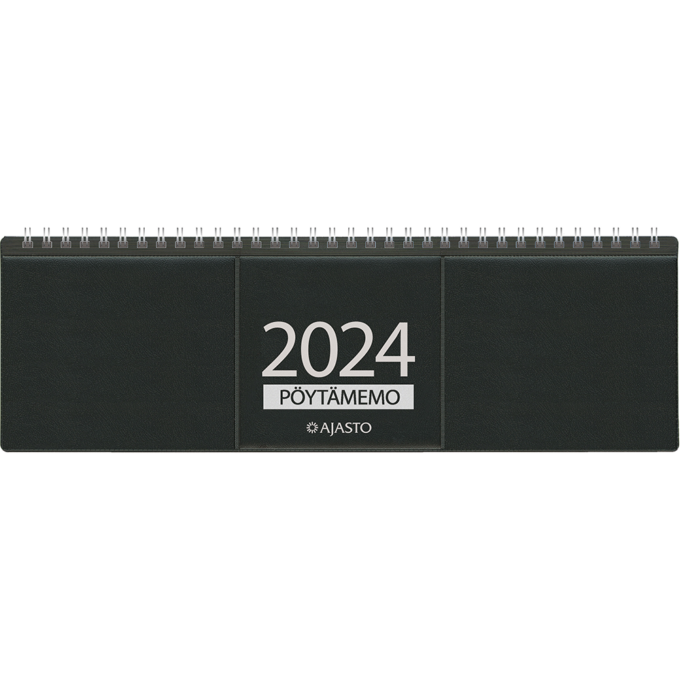 Pöytämemo 2024, musta (pöytäkalenteri) tuotekuva1