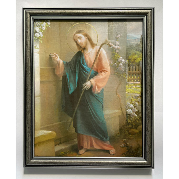 Taulu - Jeesus kolkuttaa 23 x 28 cm tuotekuva1