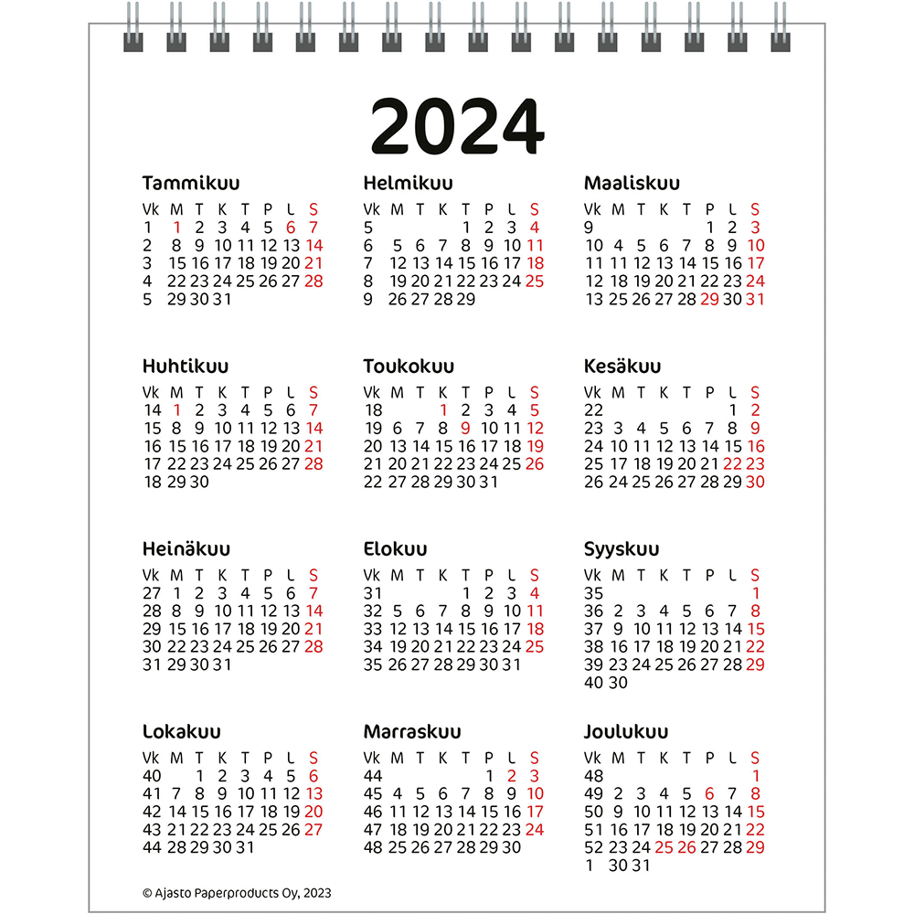 Työpöytäkalenteri 2024 (pöytäkalenteri) tuotekuva3