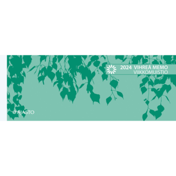 Vihreä Memo-viikkomuistio 2024 (pöytäkalenteri) tuotekuva1