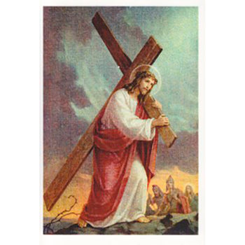 Painokuva - Jeesus kantaa ristiä HSJU258 tuotekuva1
