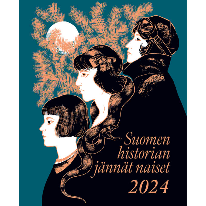 Suomen historian jännät naiset seinäkalenteri 2024 tuotekuva1