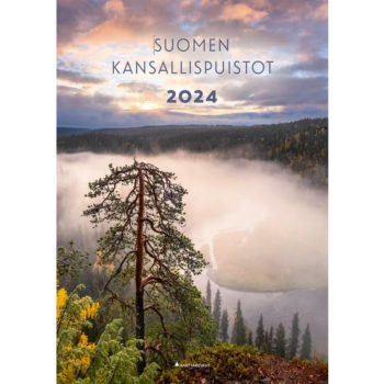 Suomen kansallispuistot 2024 seinäkalenteri tuotekuva1