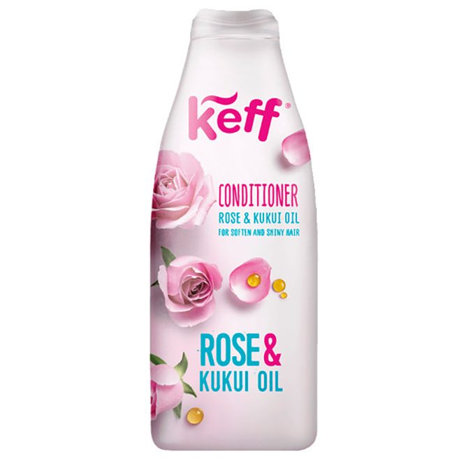 KEFF Ruusu & Kukuiöljy hoitoaine 500 ml tuotekuva1