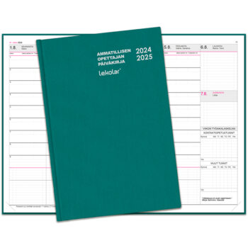 Ammatillisen opettajan päiväkirjakalenteri 2024-2025 tuotekuva1