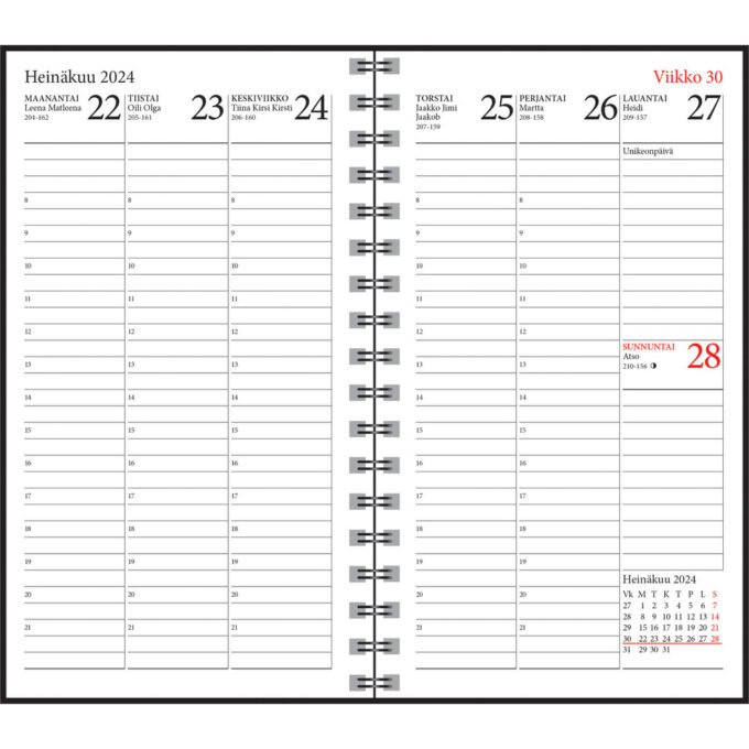 Simple, ruusukulta 2024-2025 (lukuvuosikalenteri) tuotekuva2