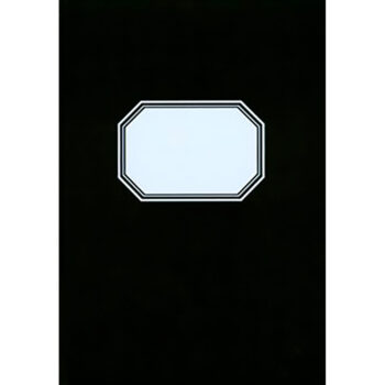 Konttorikirja (A4, 9 mm viivoitus, numeroitu, musta, valkoinen etiketti) tuotekuva1