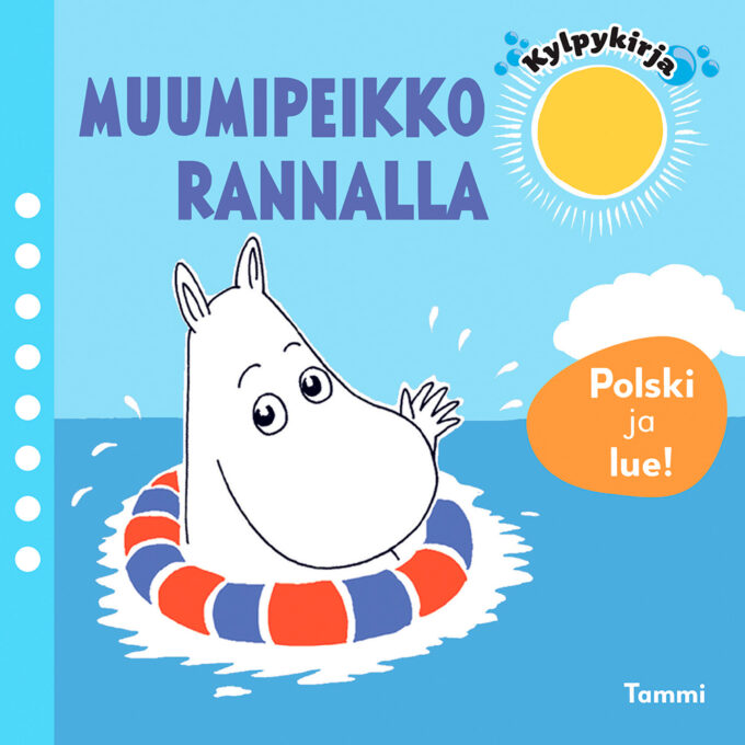 Muumipeikko rannalla -kylpykirja tuotekuva1