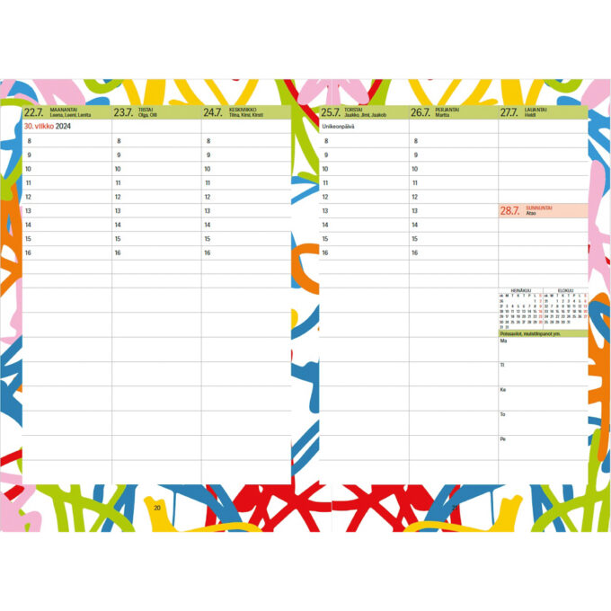 Opettajan värikäs kalenteri 2024–2025 tuotekuva2