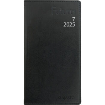 Futura 7, musta 2025 (taskukalenteri) tuotekuva1