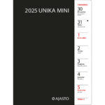 Unika mini, musta 2025 (taskukalenteri) tuotekuva1