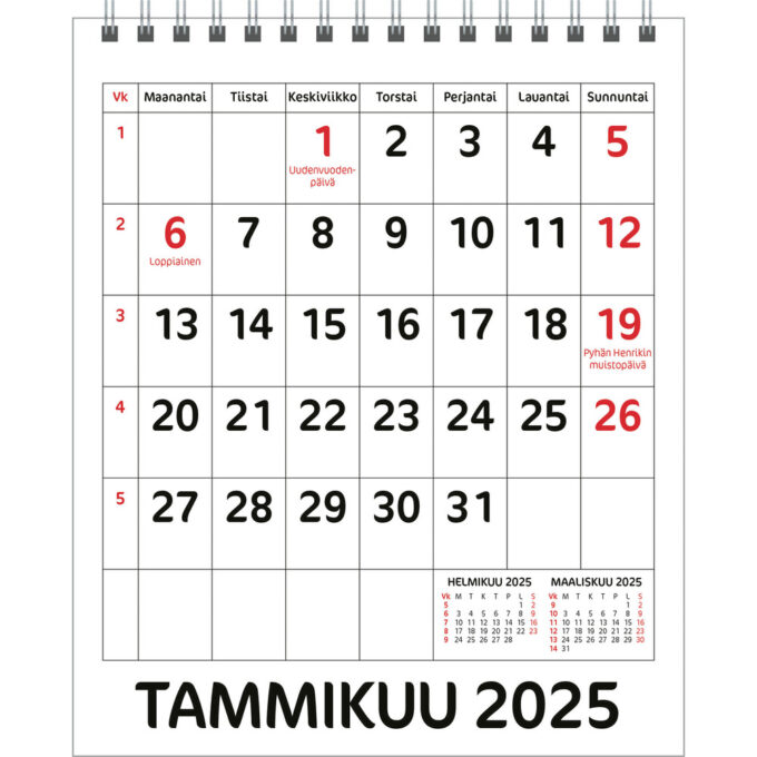 Työpöytäkalenteri 2025 tuotekuva2