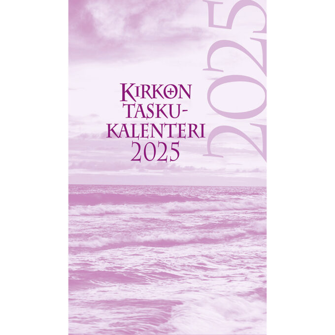 Kirkon taskukalenteri 2025+ lilat pujotuskannet, kynäpidike tuotekuva2